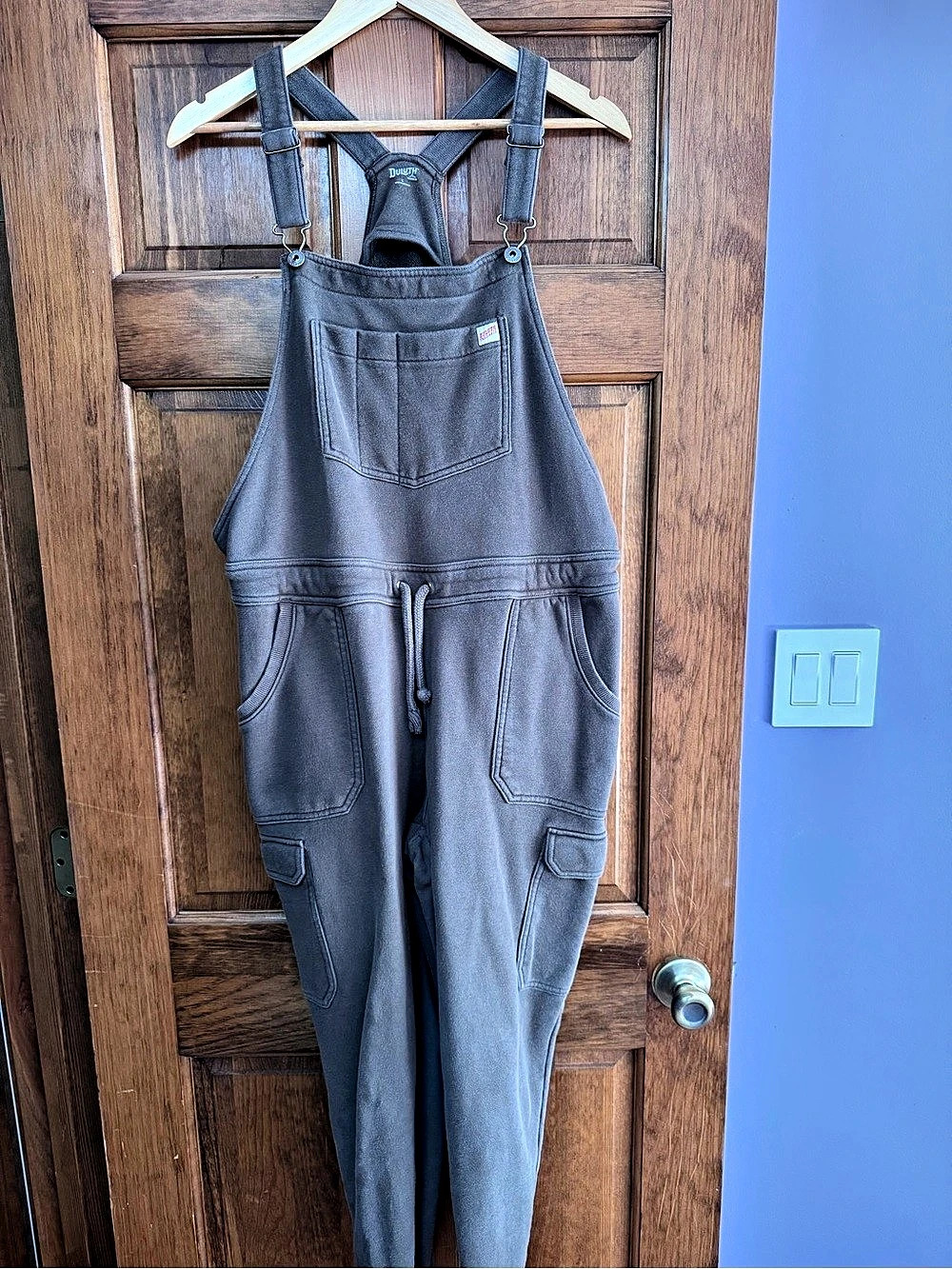 Duluth Trading Olive Green Bib Overalls Like New